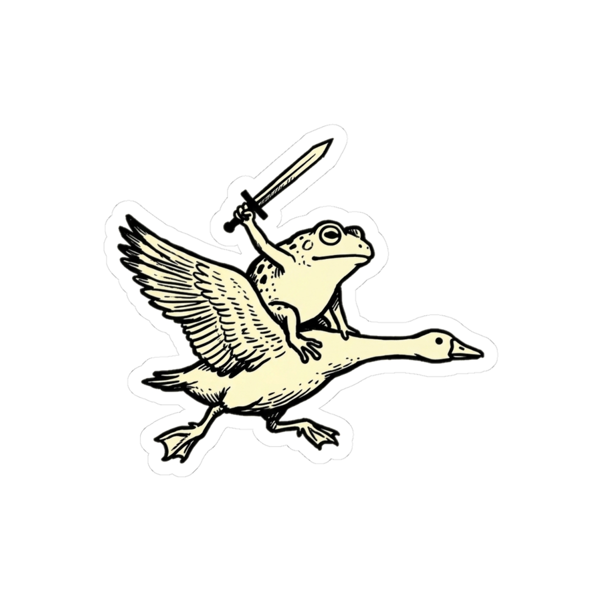 Frog Knight Sticker — nomorebrain.com